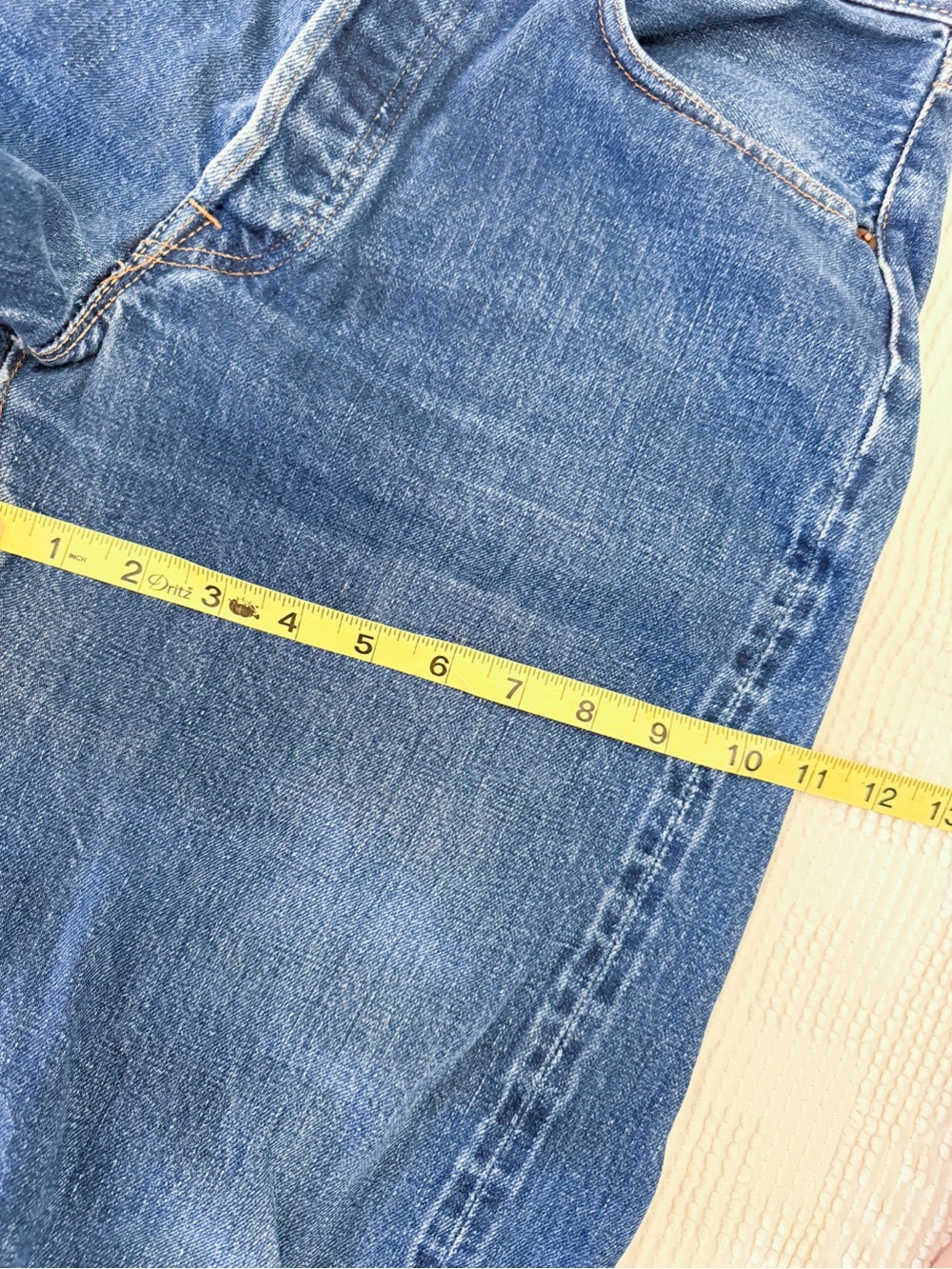 VINTAGE Levis straight Leg Selvedge Jeans Red Tab #6 Code USA Made - Picture 15 of 16